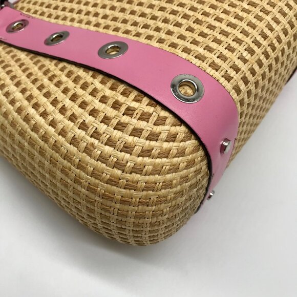 Maxx New York Pink Woven Shoulder Bag - Picture 9 of 11